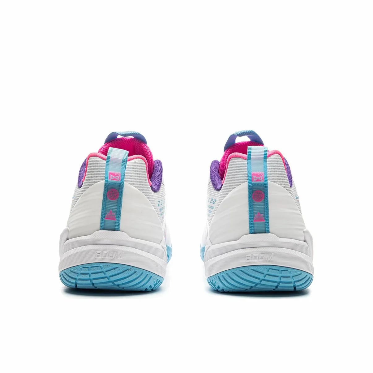 Li-Ning Halberd ZJ 2.0 Badminton Shoes - White/Blue/Pink - Image 4