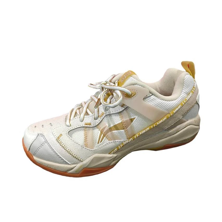 （Shi Yu Qi）Li-Ning Invincible Ace Badminton Shoes - White/Gold - Image 3