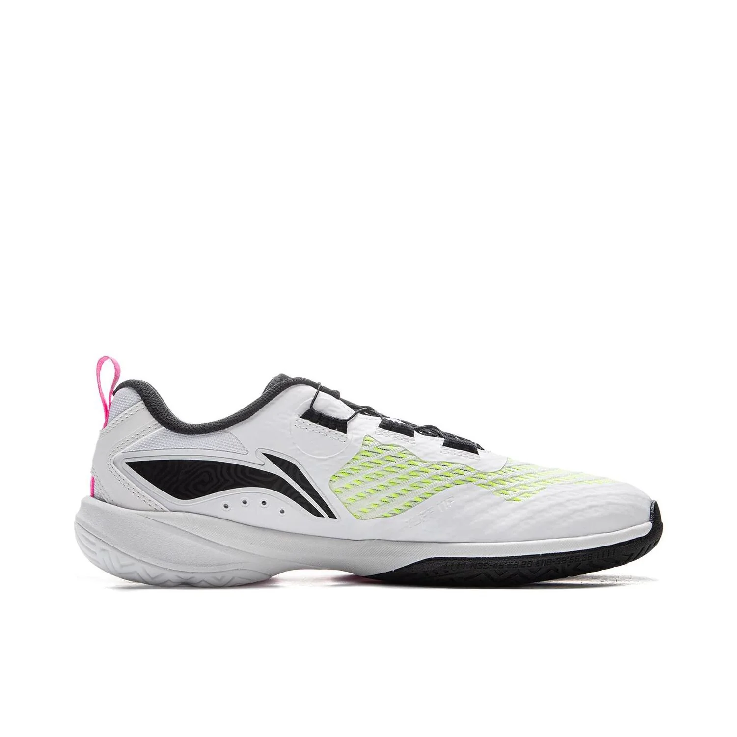 Li-Ning MAGE 2.0 Table Tennis Shoes - White/Pink/Green - Image 3