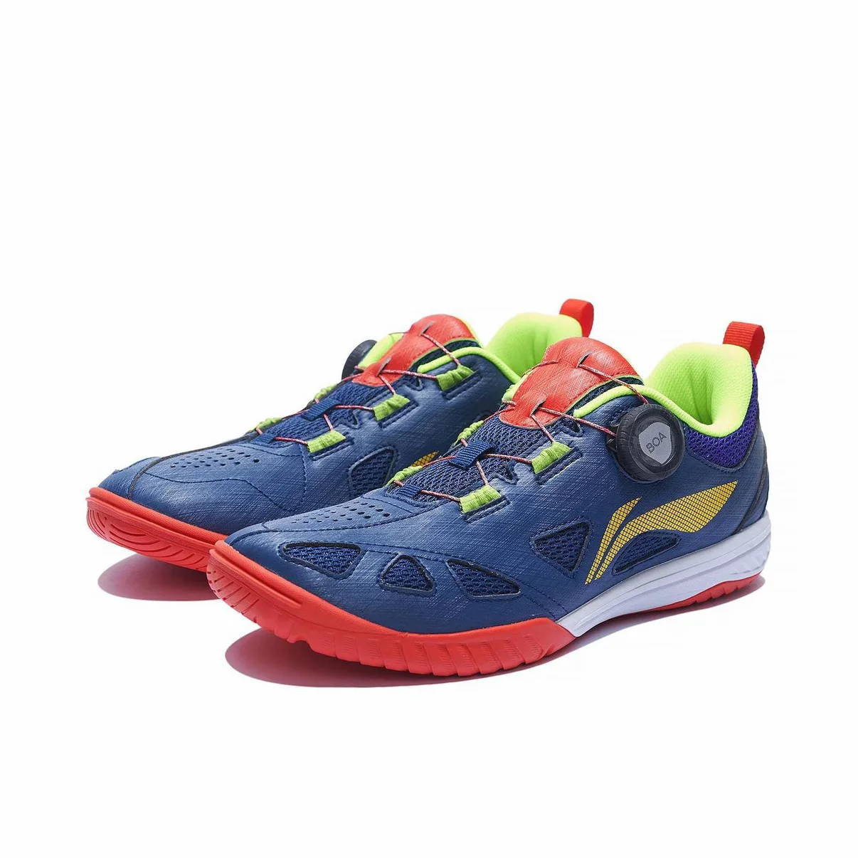 【Wang Chuqin】Li-Ning Mage Pe Low Table Tennis Shoes - Blue/Red - Image 2