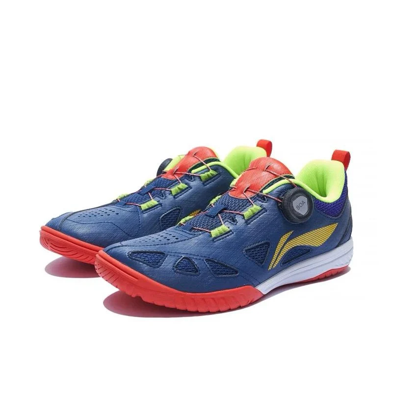 【Wang Chuqin】Li-Ning Mage Pe Low Table Tennis Shoes - Blue/Red - Image 7