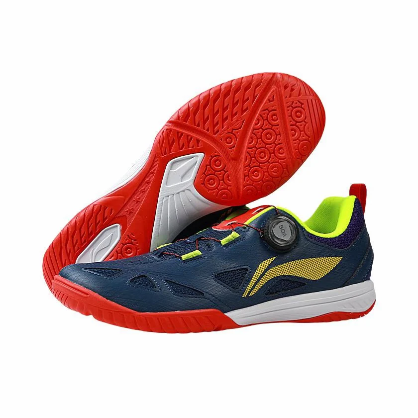 【Wang Chuqin】Li-Ning Mage Pe Low Table Tennis Shoes - Blue/Red - Image 8
