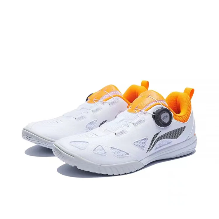 Li-Ning Mage Pe Low Table Tennis Shoes - White/Yellow - Image 2