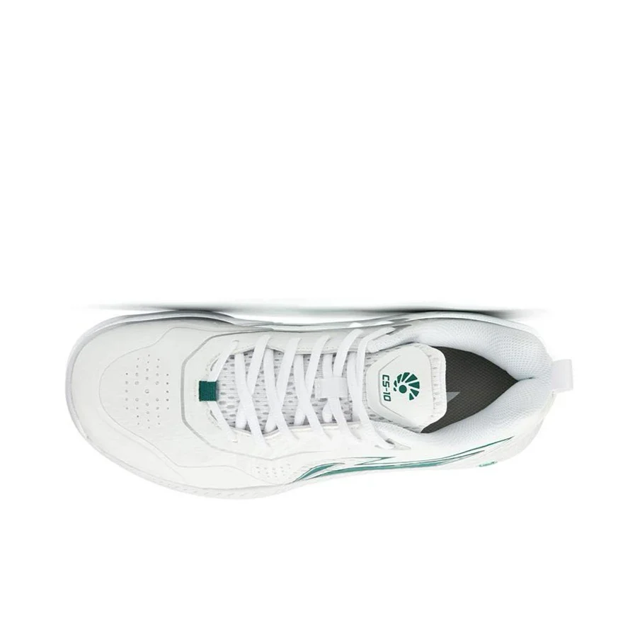Li-Ning Pu Non-Slip Breathable Low-Top Badminton Shoes - White/Green - Image 5