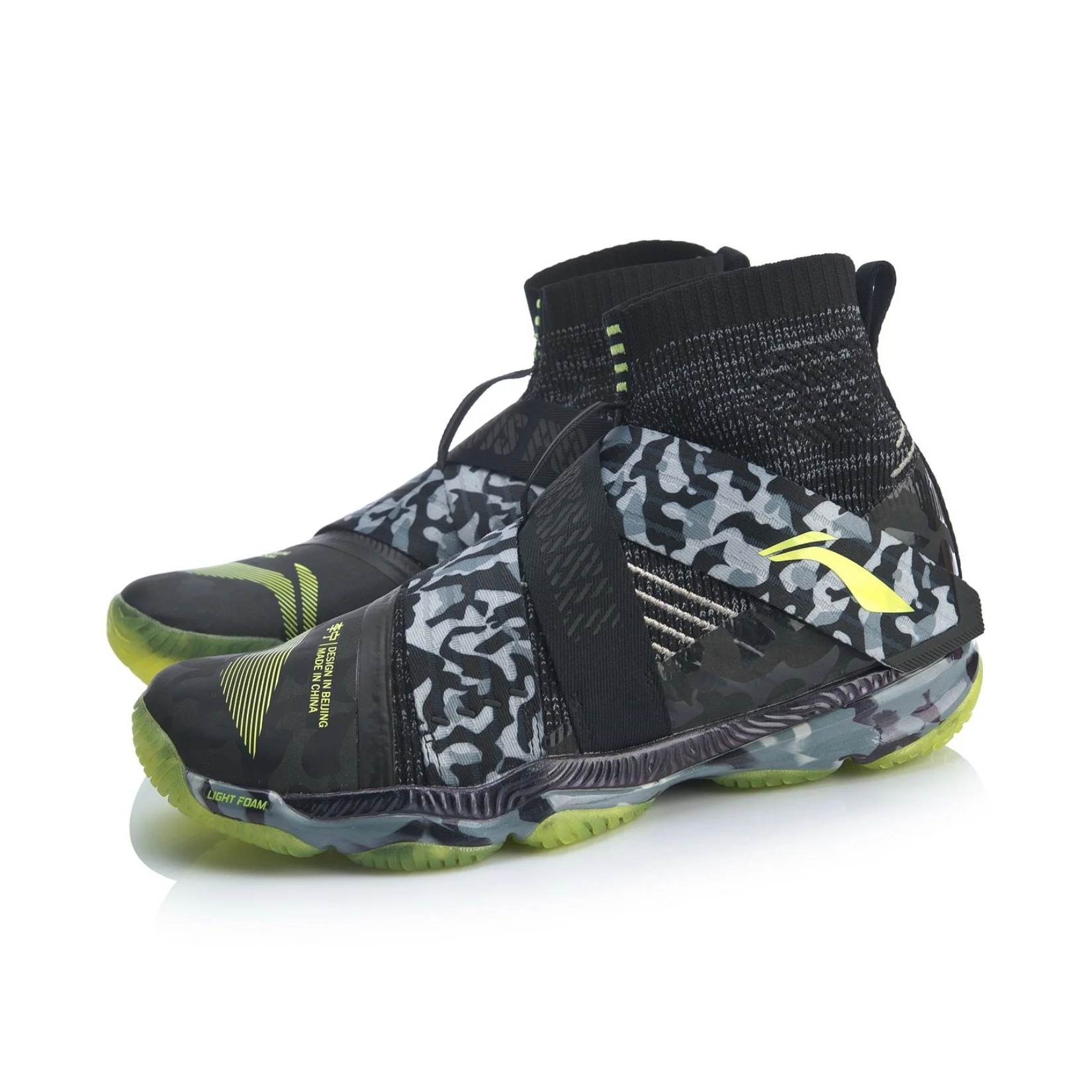 Li-Ning Ranger 4 High Professional Badminton Shoes - Black/Gray - Image 2