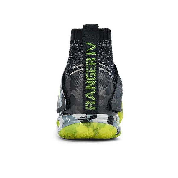 Li-Ning Ranger 4 High Professional Badminton Shoes - Black/Gray - Image 4