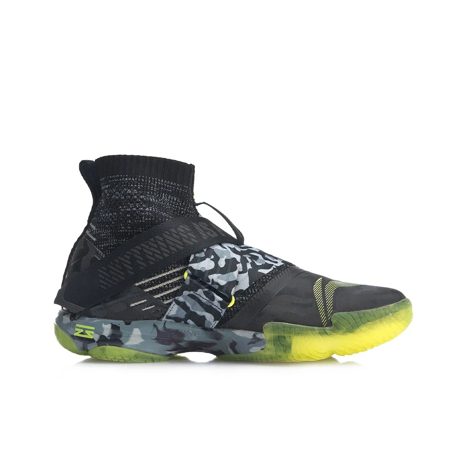 Li-Ning Ranger 4 High Professional Badminton Shoes - Black/Gray - Image 6