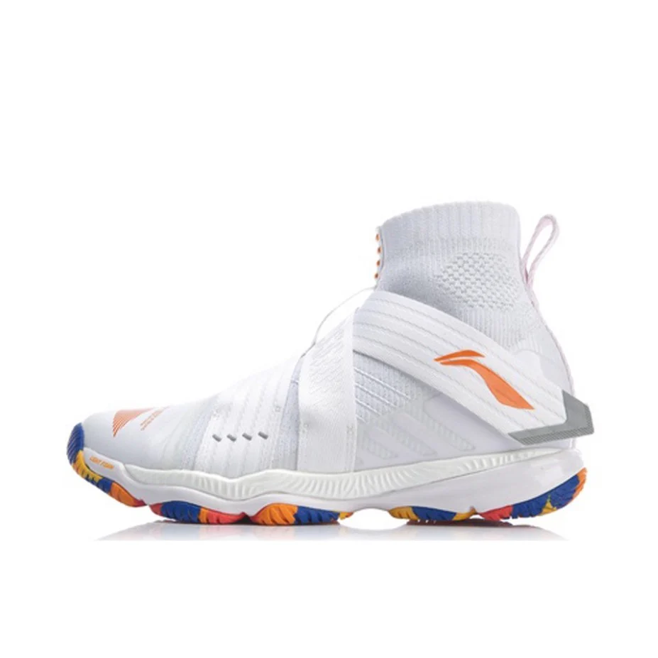 Li-Ning Ranger 4 High Professional Badminton Shoes - Standard White