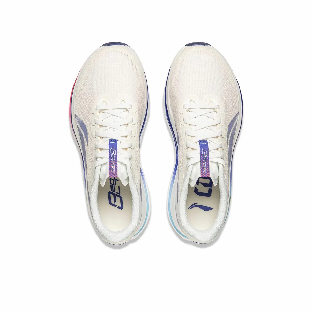 （Women & Men）Li-Ning Red Hare 9 Ultra Marathon Running Shoes - Champagne White/Blue - Image 10