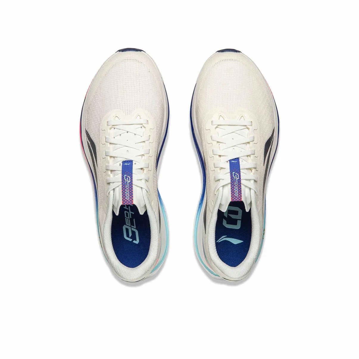 （Women & Men）Li-Ning Red Hare 9 Ultra Marathon Running Shoes - Champagne White/Blue - Image 7