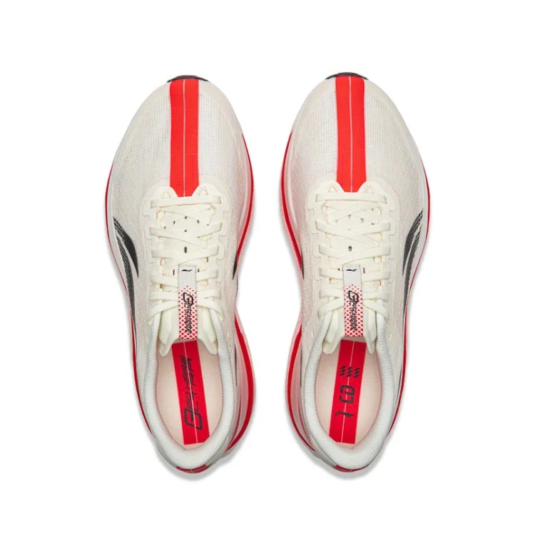 Li-Ning Red Hare 9 Ultra Marathon Running Shoes - White/Red - Image 5