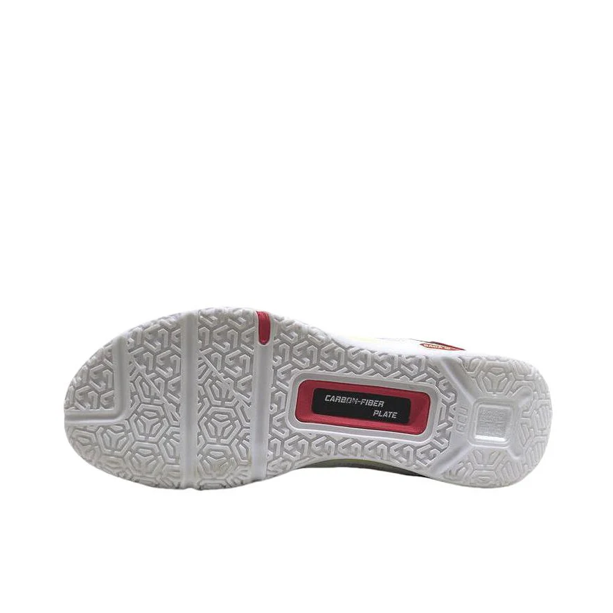 Li-Ning Saga 3 Pro Badminton Shoes - White/Red - Image 3