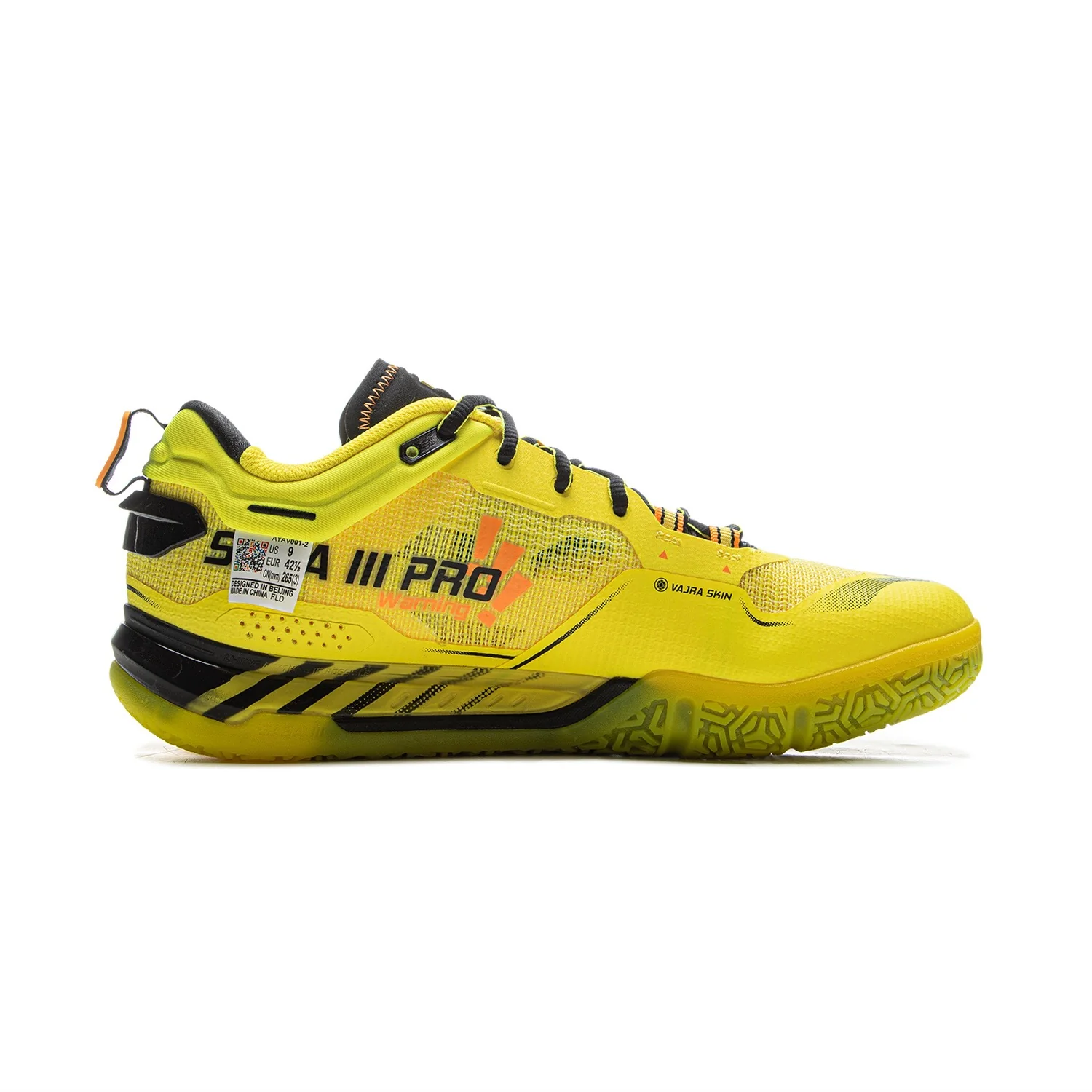 Li-Ning Saga 3 Pro Badminton Shoes - Yellow - Image 2