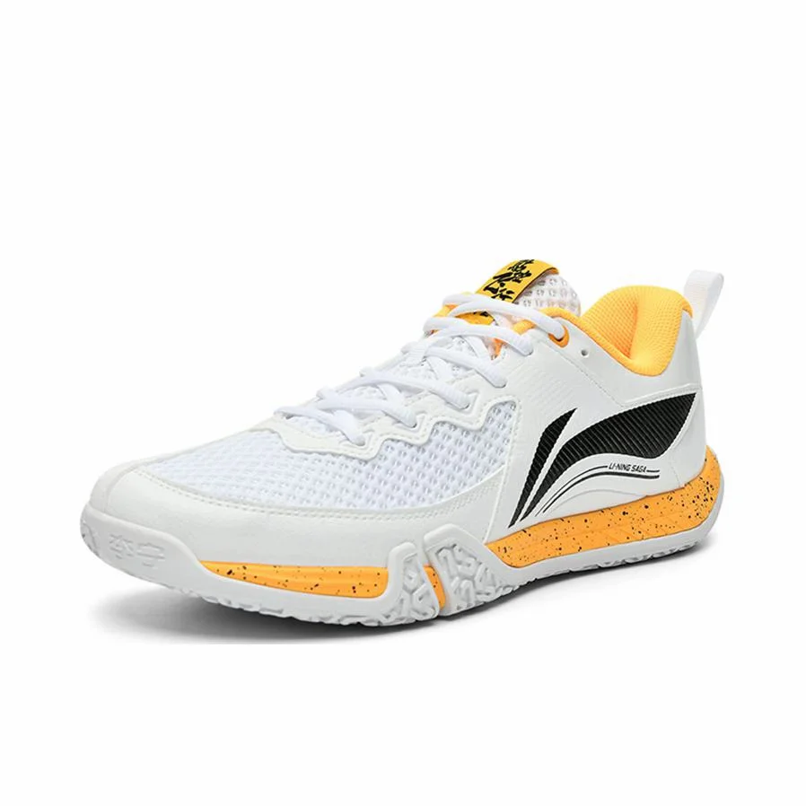 Li-Ning Saga 2 Lite Badminton Shoes - White/Yellow - Image 2