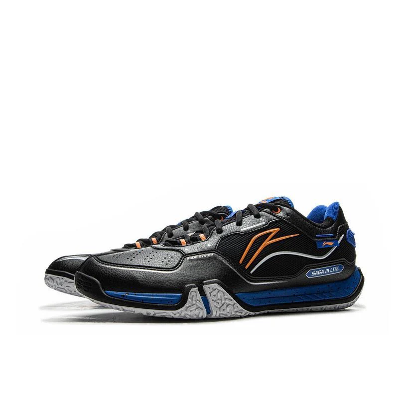 Li-Ning Saga 3 Lite Badminton Shoes - Black/Blue - Image 2