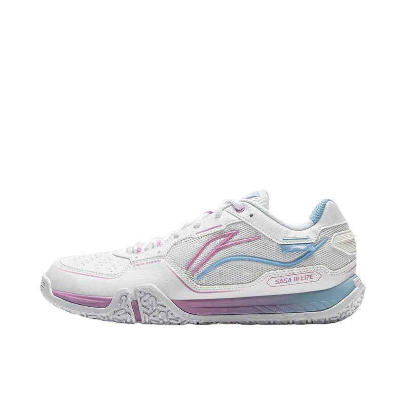 Li-Ning Saga 3 Lite Badminton Shoes - Standard White