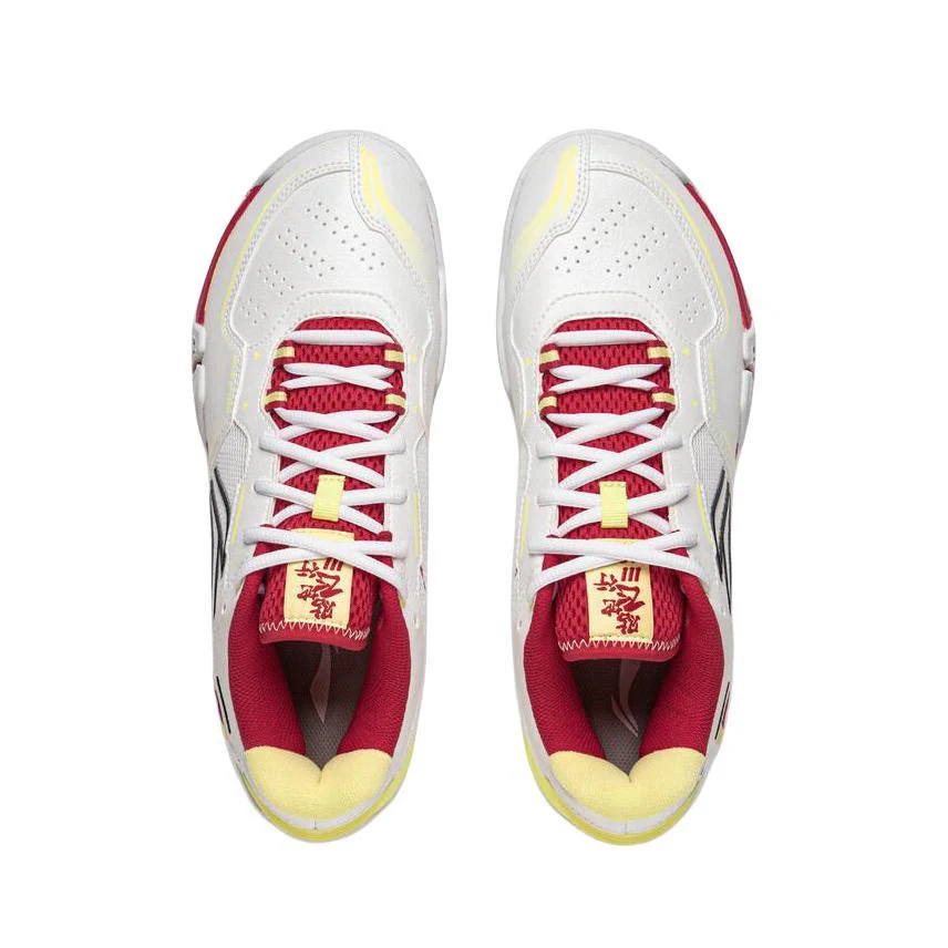 Li-Ning Saga 3 Lite Badminton Shoes - White/Red - Image 5