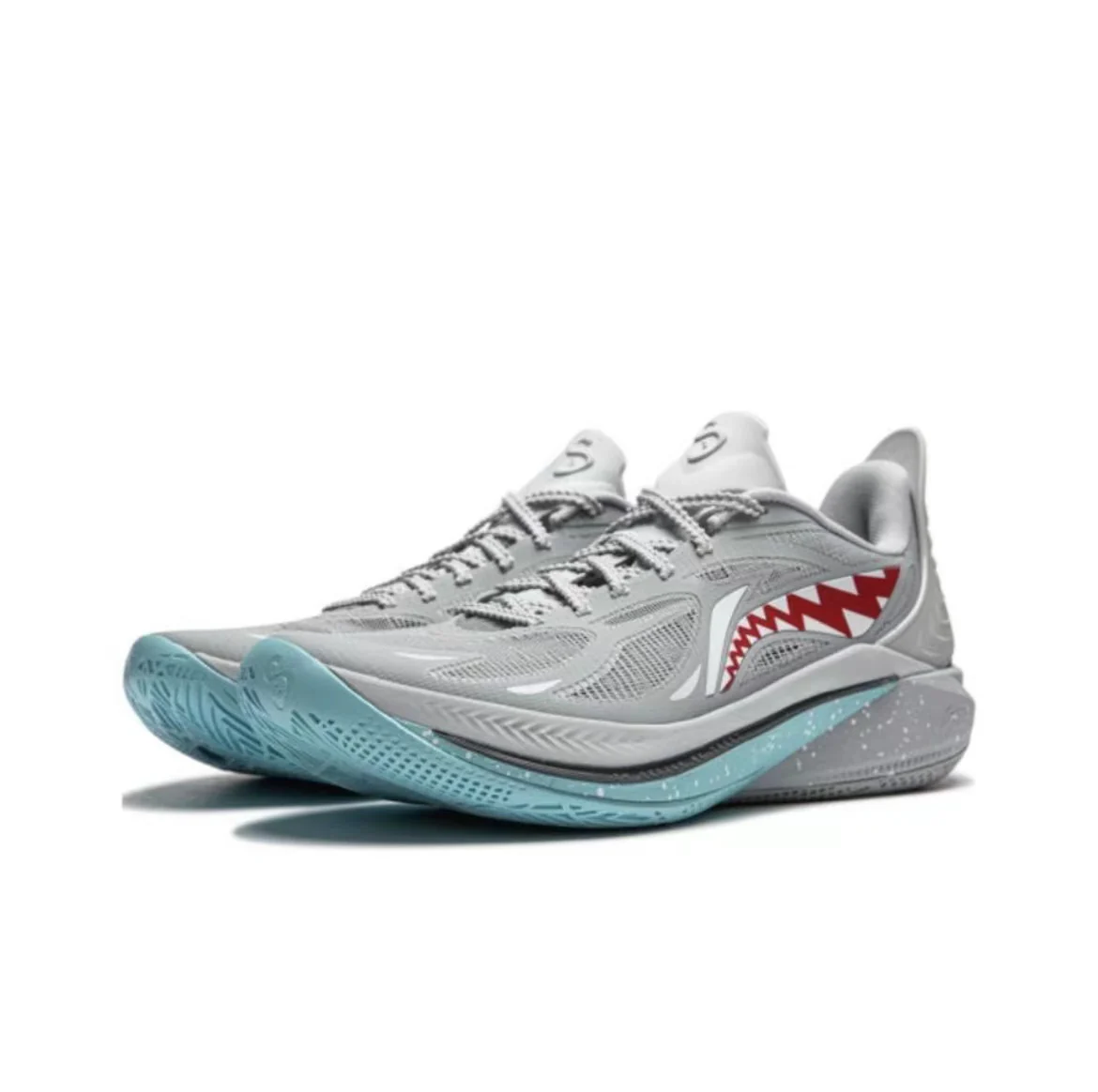 Great White Shark|CJ•McCollum x Li-Ning Sonic 12 - Gray - Image 2