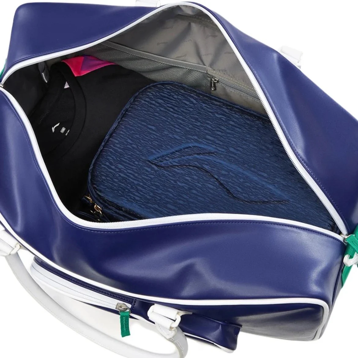 （Same style as Wang Chuqin）Li-Ning Table Tennis Series Main Compartment PU Travel Bag - Image 7