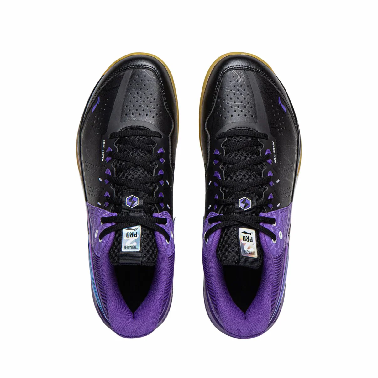 Li-Ning Thunder Pro Badminton Shoes - Purple/Black - Image 5