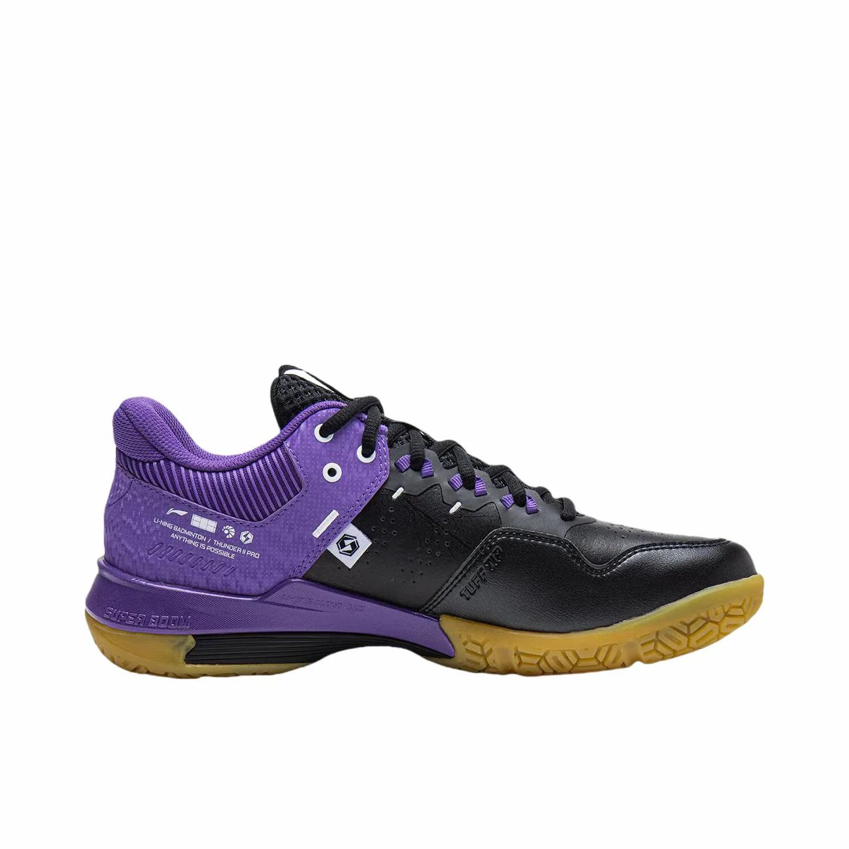 Li-Ning Thunder Pro Badminton Shoes - Purple/Black - Image 6