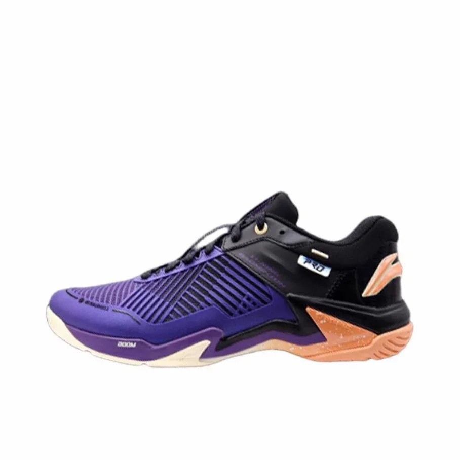 Li-Ning Thunder Pro Badminton Shoes - Purple/Black