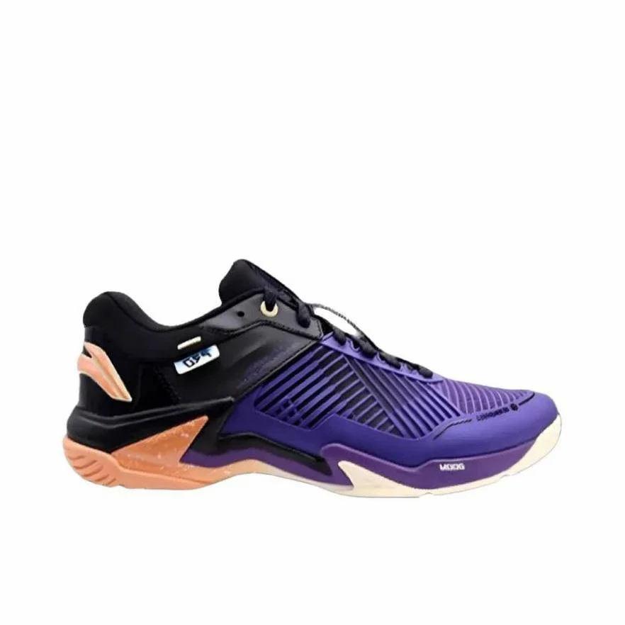 Li-Ning Thunder Pro Badminton Shoes - Purple/Black - Image 3