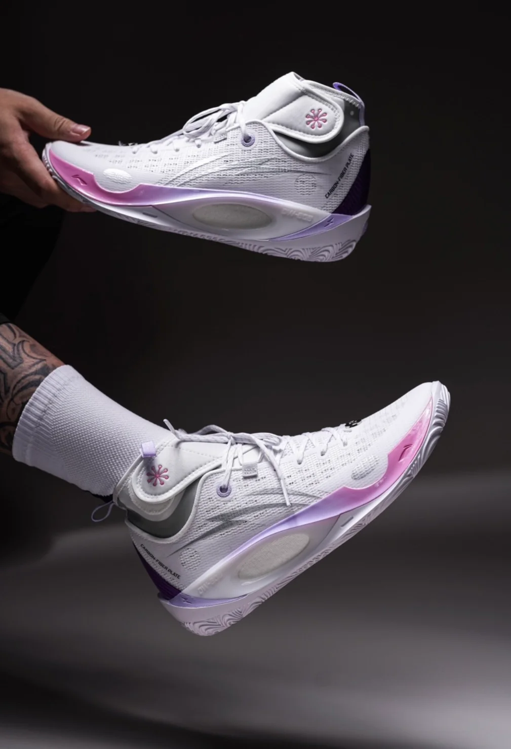 Li-Ning Wade 808 V2 Ultra Mid - White/Purple - Image 2