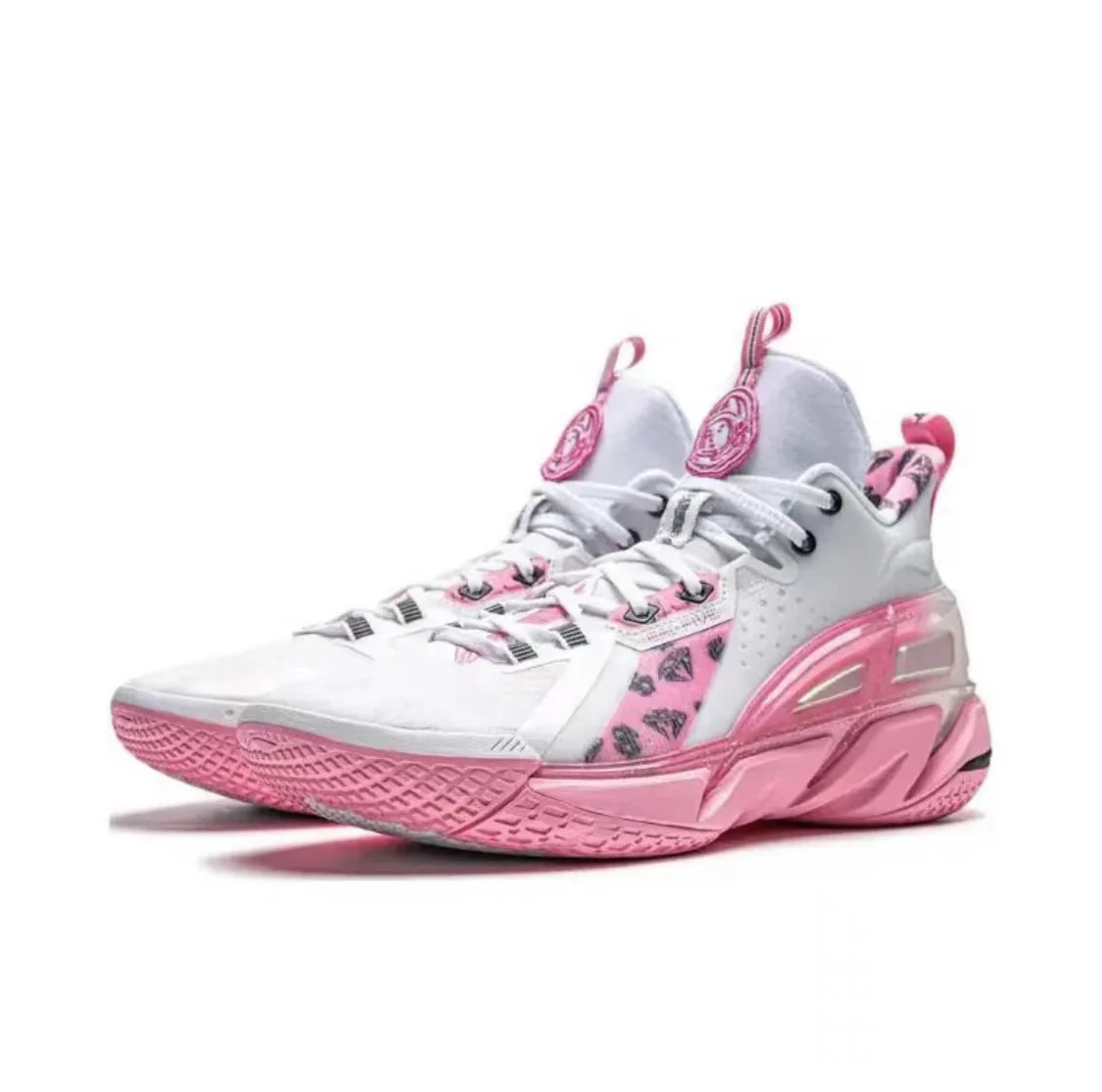 Li-Ning Badfive 4 - White/Pink - Image 2