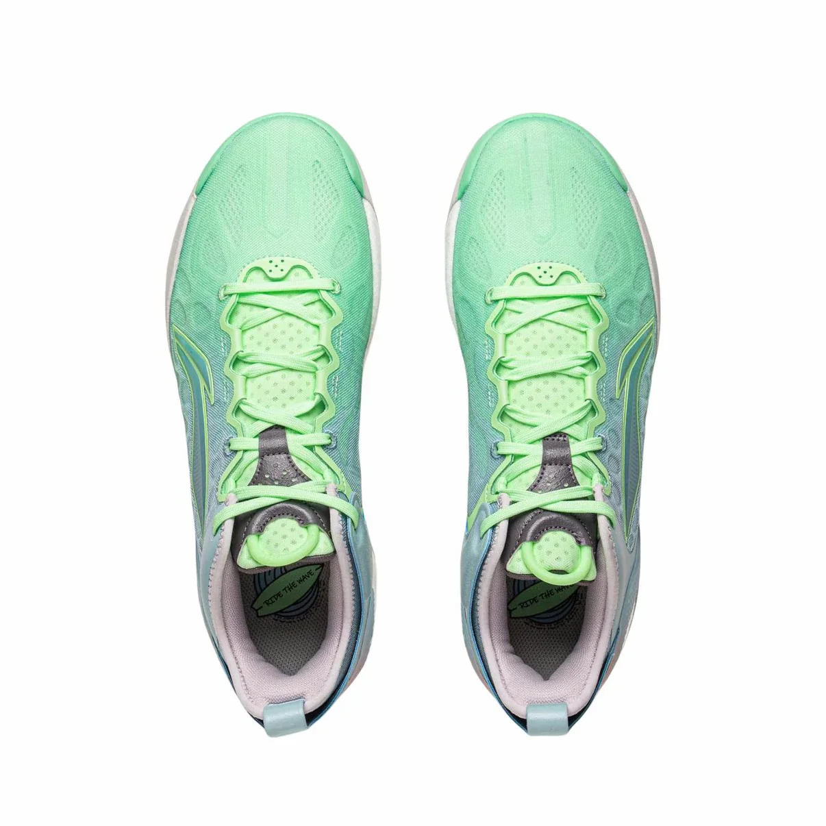（Handsome Yang）Li-Ning Yushuai 19 V2 - Blue/Light Green - Image 5