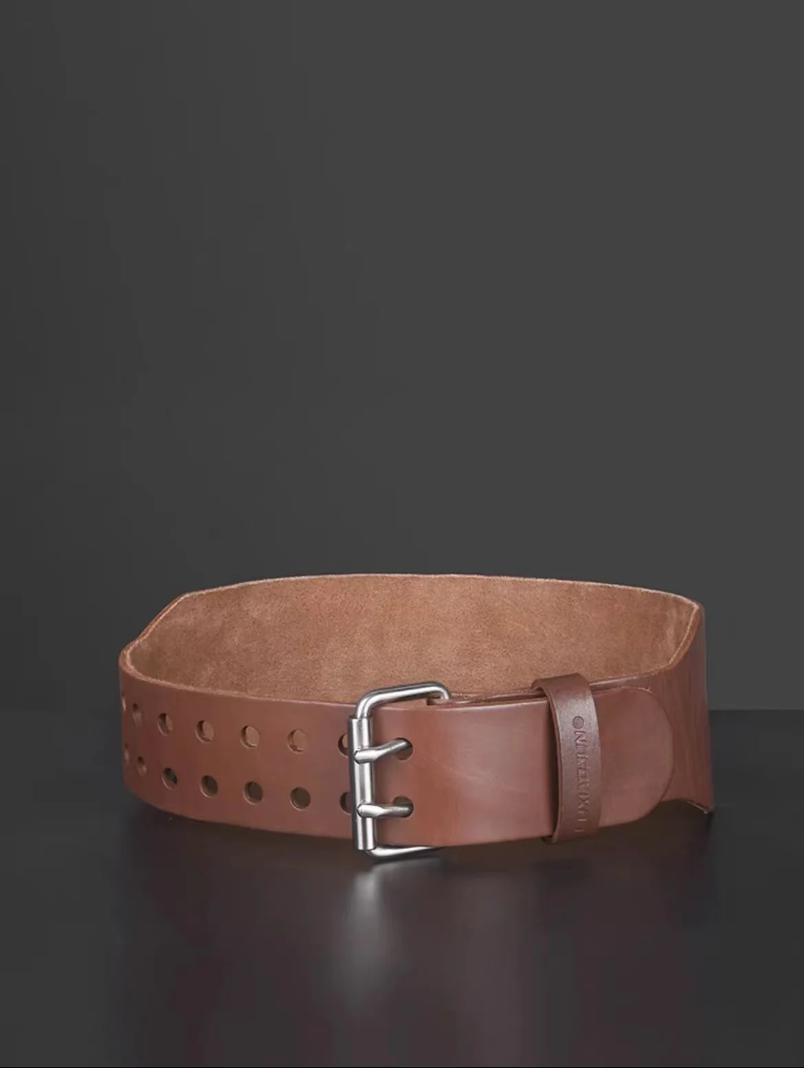 Lu Xiaojun CT510 Top Layer Cowhide Weightlifting Belt Deadlift Squat Belt - Image 5