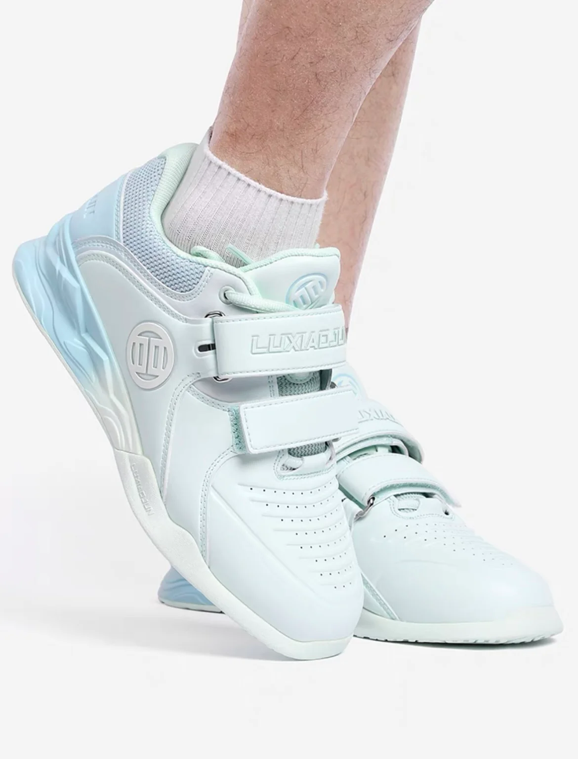 Lu Xiaojun Lifter 1.0 Professional Weightlifting Shoes / Squat Shoes - Mint Green - Image 3