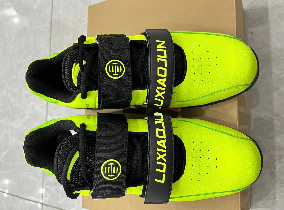 Lu Xiaojun x Anta 1 National Team Competition Training Weightlifting Shoes / Squat Shoes - Green - Image 3
