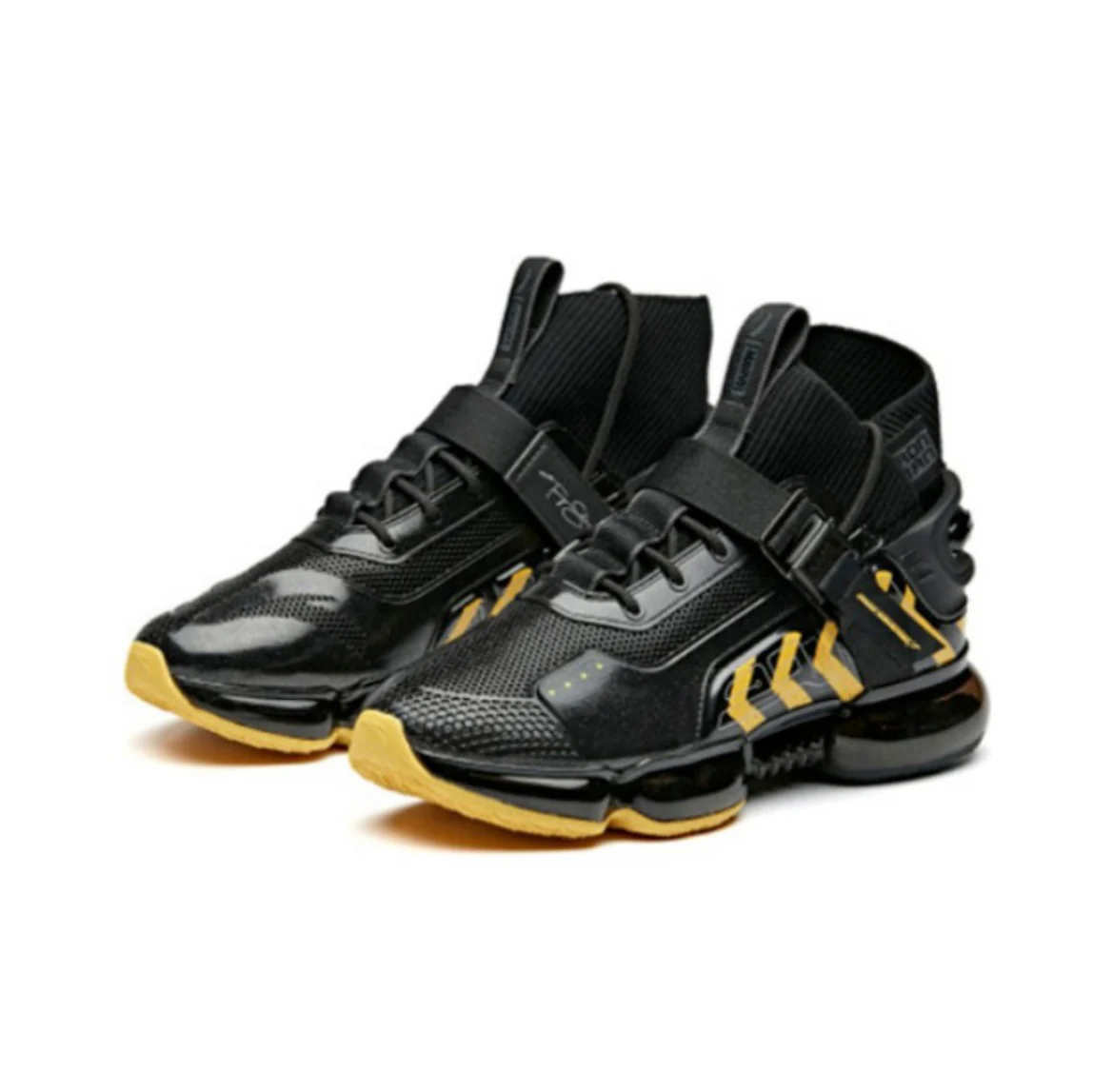 Marvel x Anta “Iron Man” High Running Shoes - Black/Yellow - Image 2