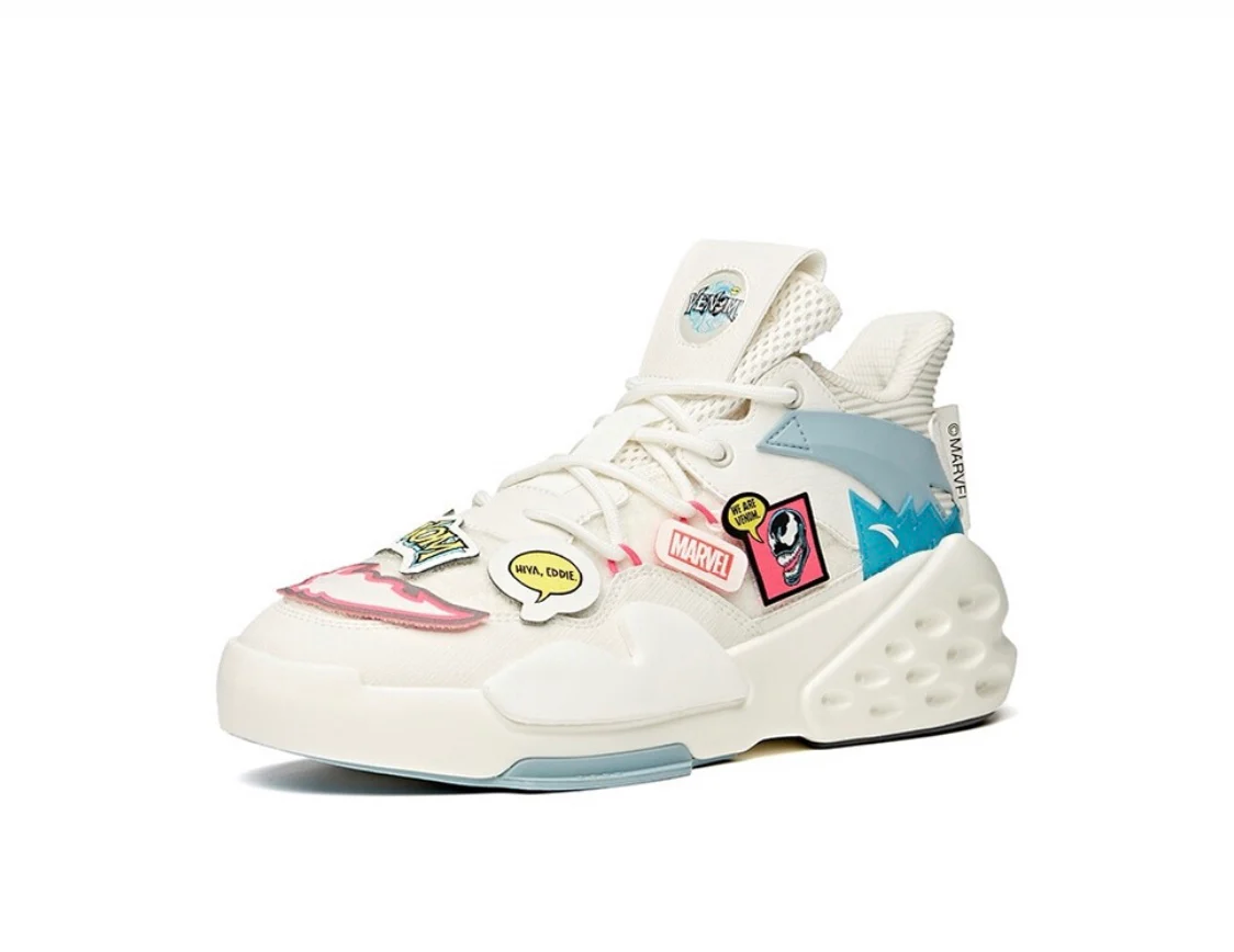 Marvel x Anta Badao Mid “Venom” White - Image 2