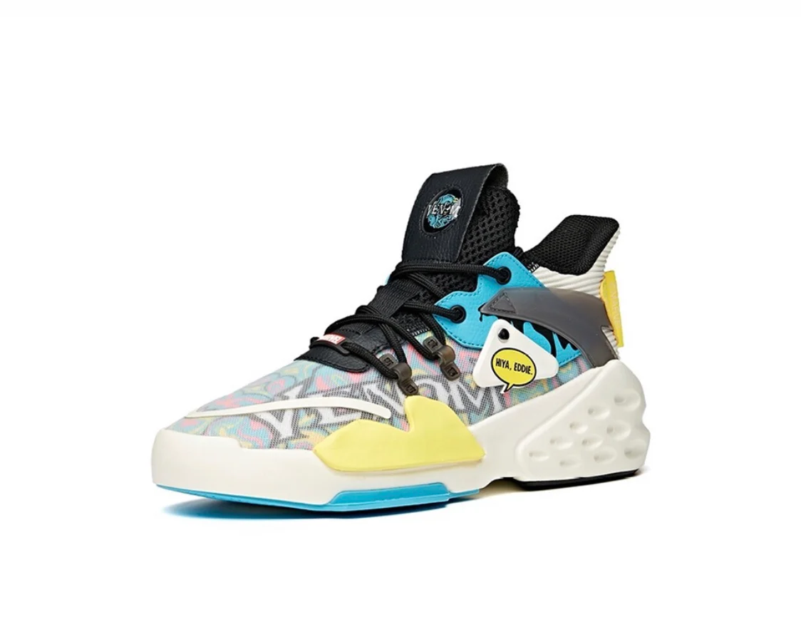 Marvel x Anta Badao Mid “Venom” White/Black/Yellow - Image 2
