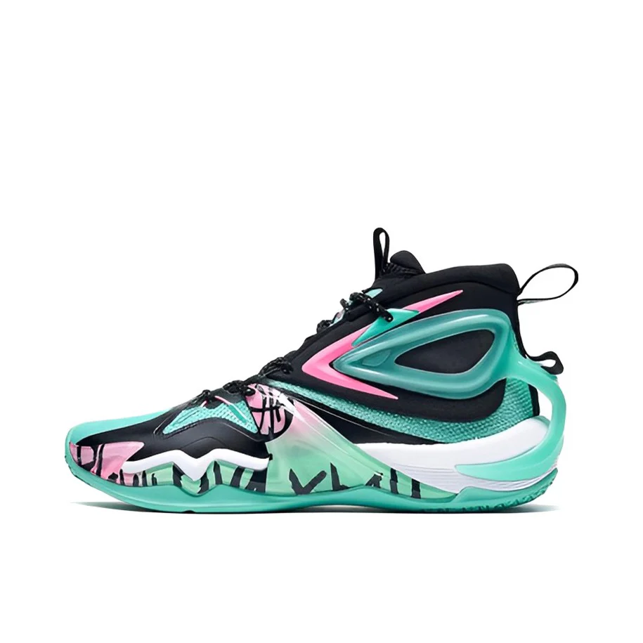 Monsters University | Xtep Battle Basketball Shoes - Green/Black