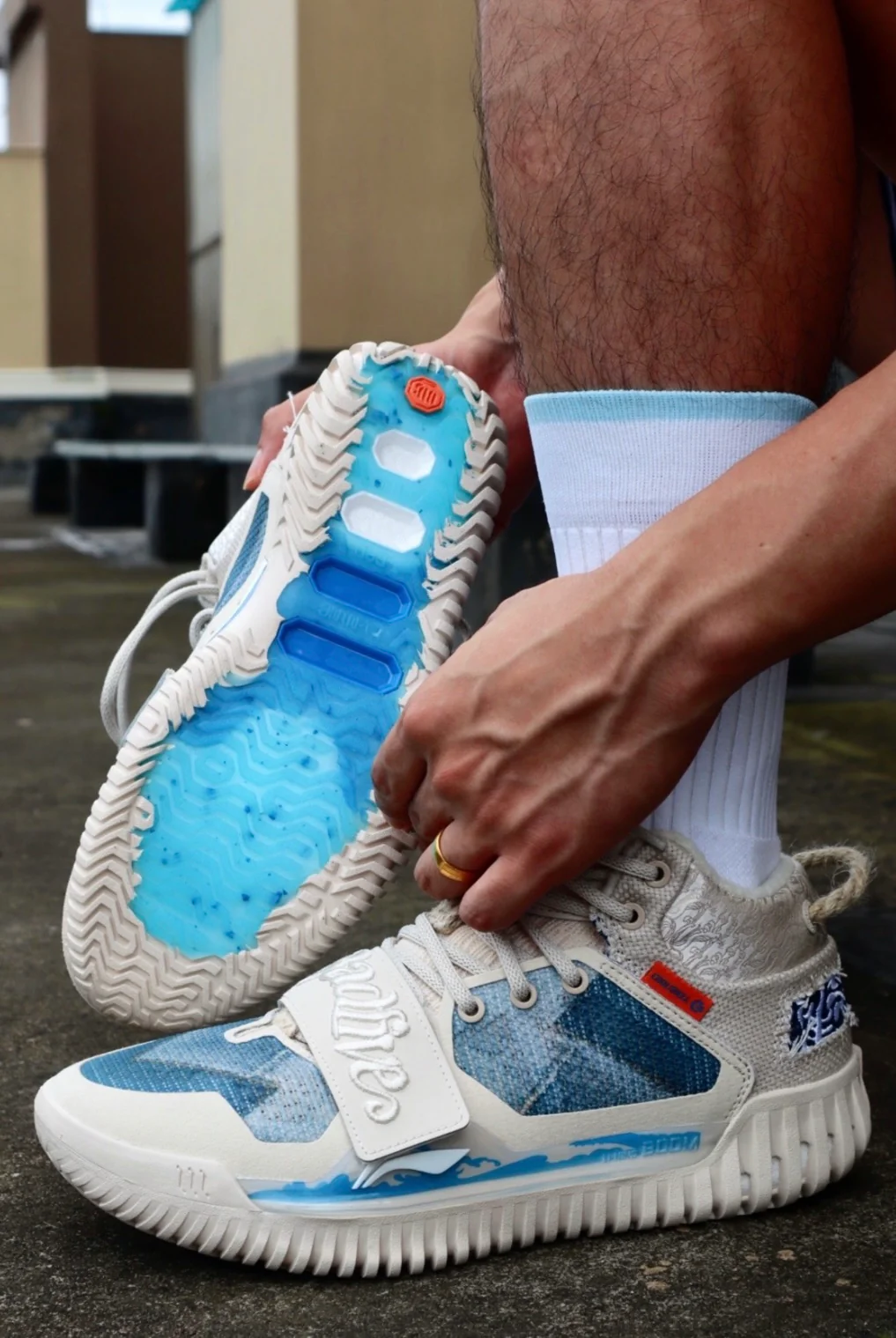 R.J. Hampton x Li-Ning Badfive 3 - 惟楚有材/Gray - Image 2