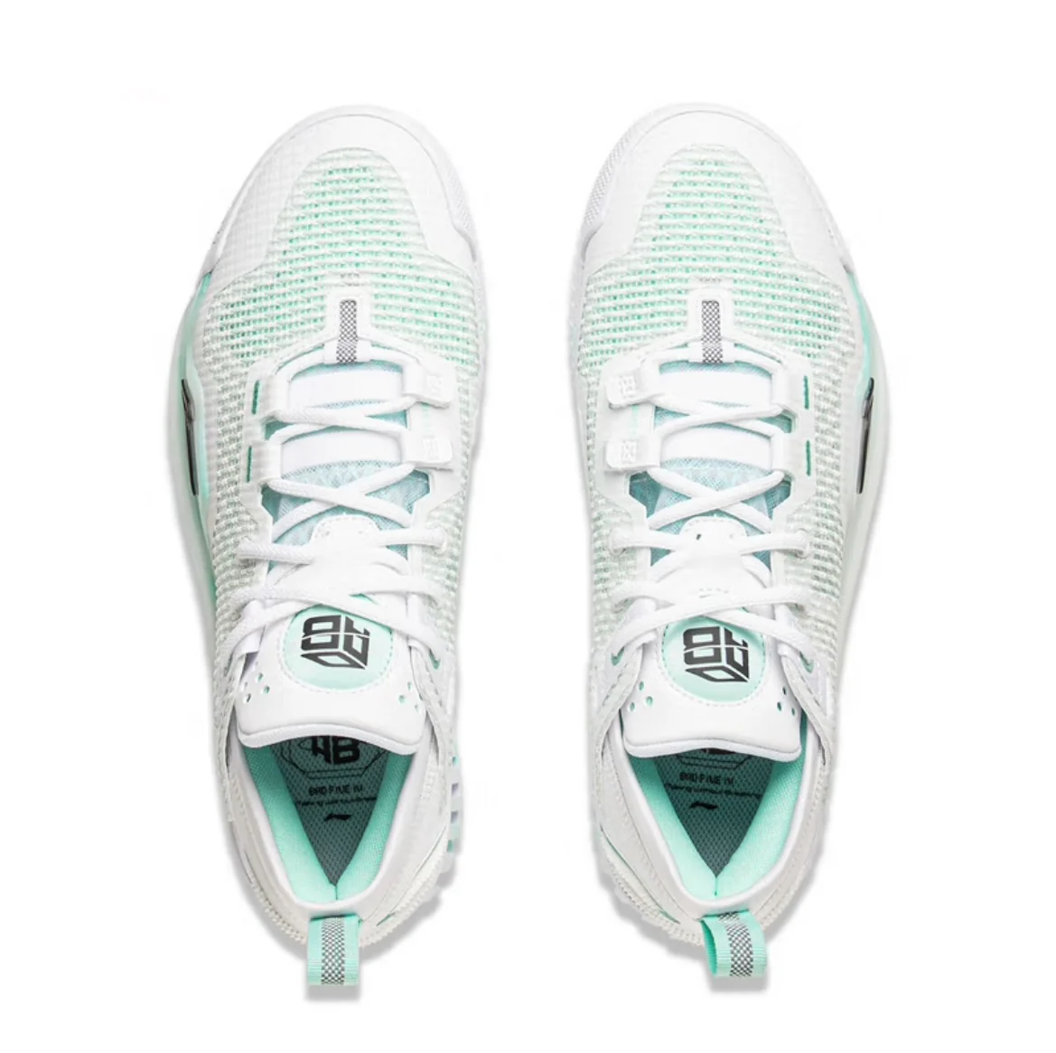 R.J. Hampton x Li-Ning Badfive 3 Low - White/Green - Image 3