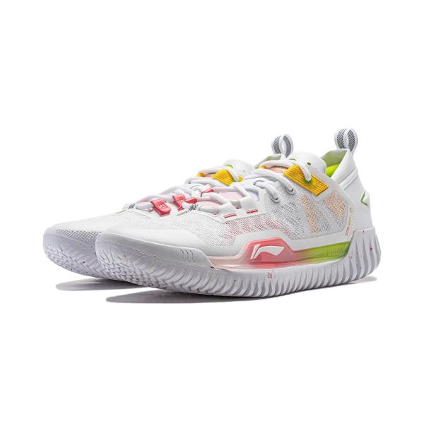 R.J. Hampton x Li-Ning Badfive 3 Low - White/Red/Yellow - Image 2