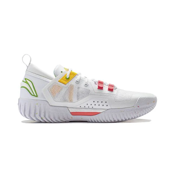 R.J. Hampton x Li-Ning Badfive 3 Low - White/Red/Yellow - Image 3