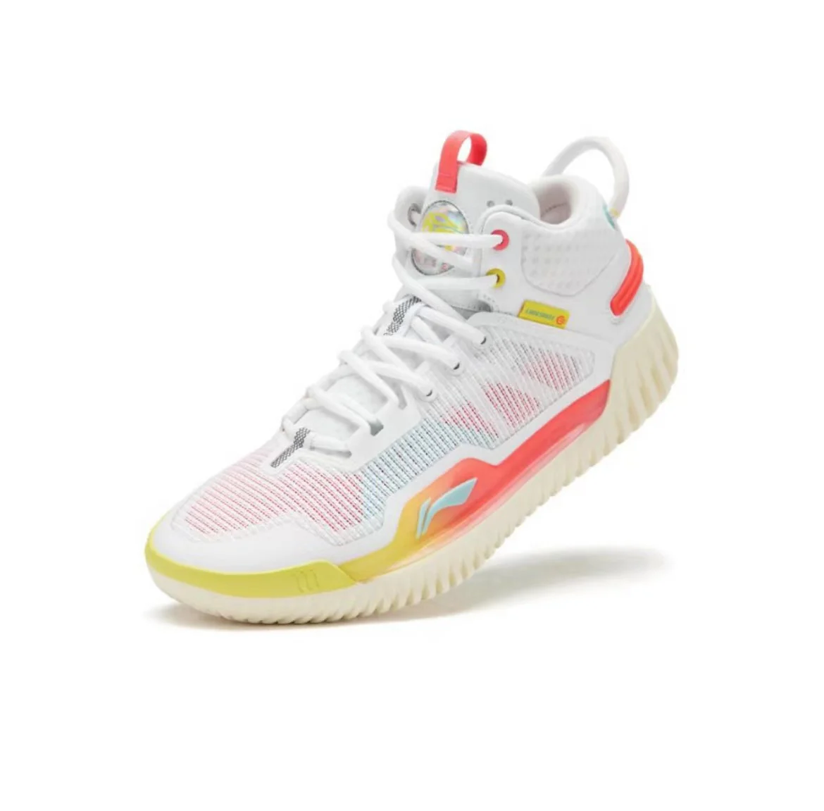 R.J. Hampton x Li-Ning Badfive 3 Ultra - White/Yellow/Red - Image 4