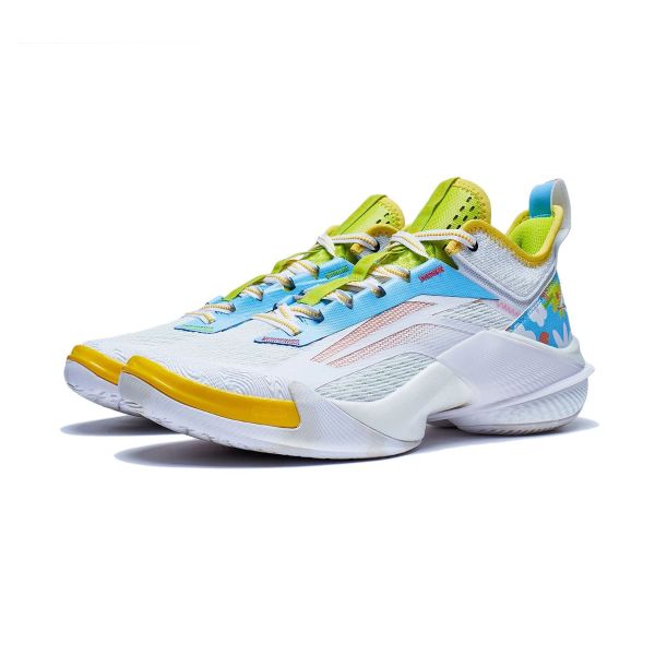 R.J.Hampton x Li-Ning Power 10 - White/Blue/Yellow - Image 2