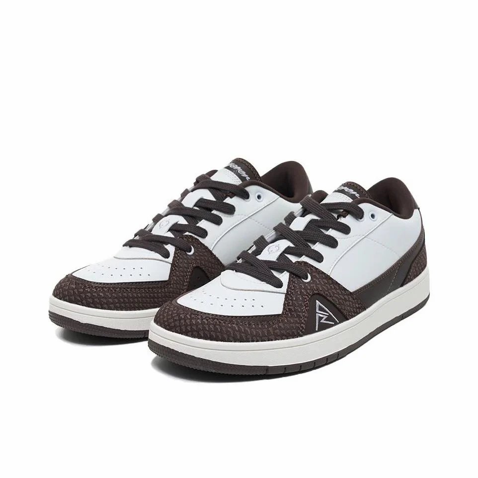 Austin Reaves x Rigorer Skateboard Shoes - White/Brown - Image 2