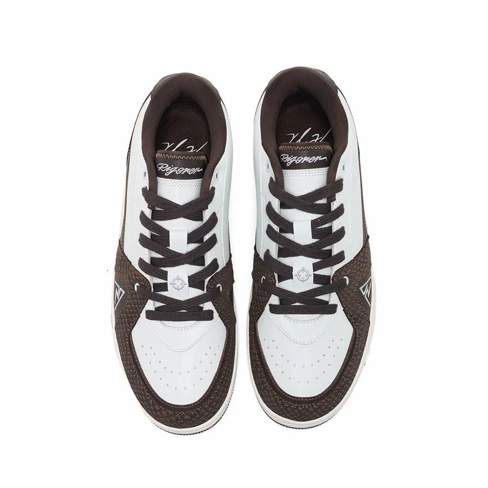 Austin Reaves x Rigorer Skateboard Shoes - White/Brown - Image 6