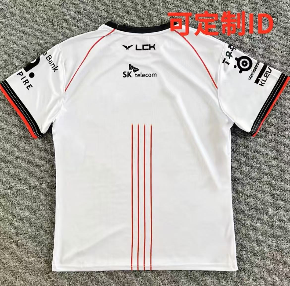 T1 2025/2024 LCK Spring Split Team T-shirt （Same style as faker）-  White - Image 3