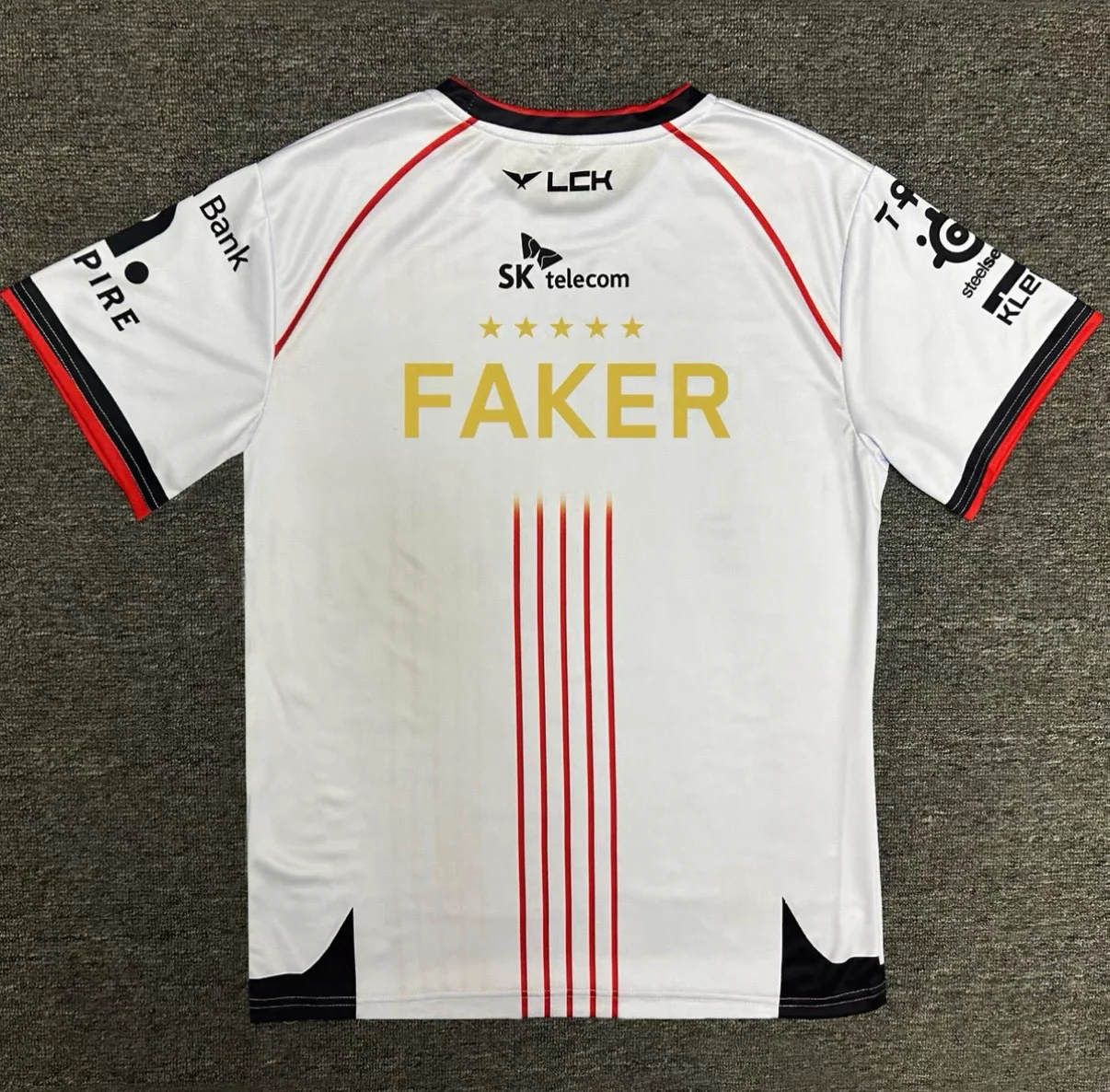 T1 2025/2024 LCK Spring Split Team T-shirt （Same style as faker）-  White - Image 7