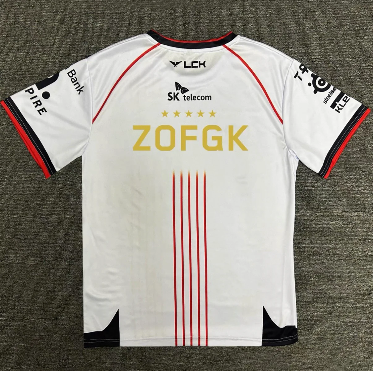 T1 2025/2024 LCK Spring Split Team T-shirt （Same style as faker）-  White - Image 8