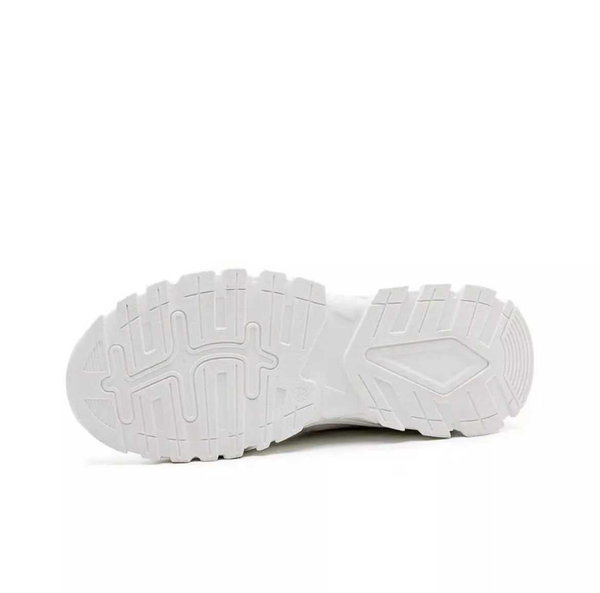 Warrior Thick Sole Height Increasing Dad Shoes - White/Blue/Red - Image 9