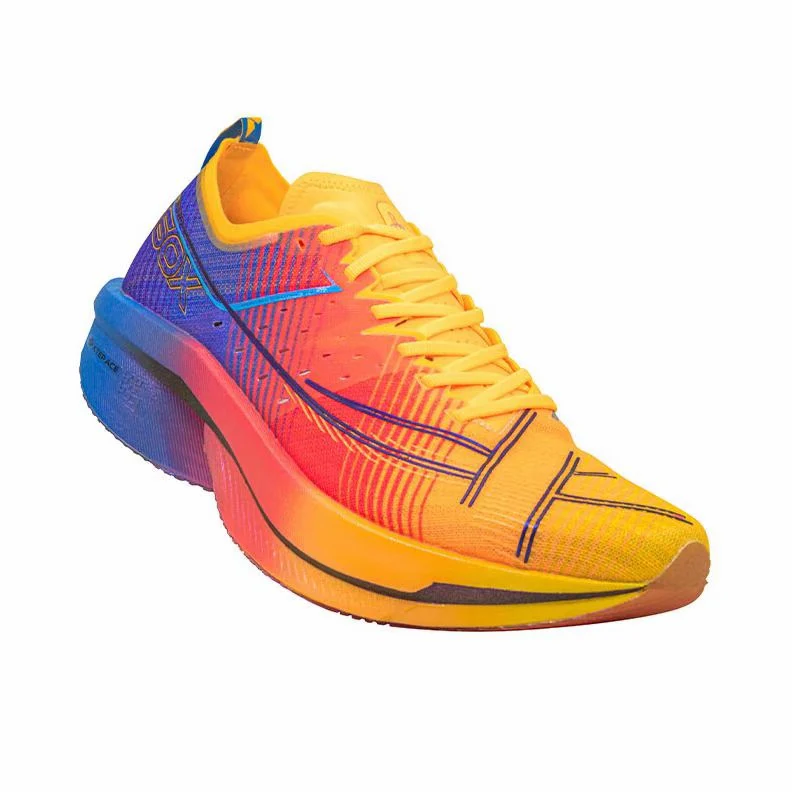 （Women & Men）Xtep 160X 6.5 Pro Running Shoes - Blue/Orange/Yellow - Image 2